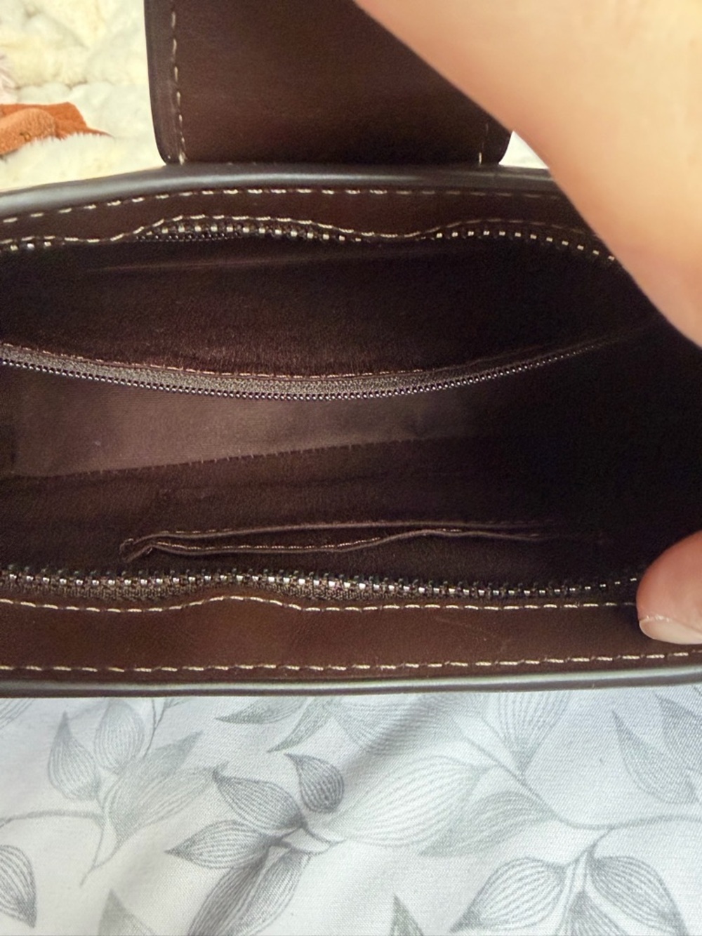Coach Eliza Brown Leather Shoulder Bag - Picture 3 of 7